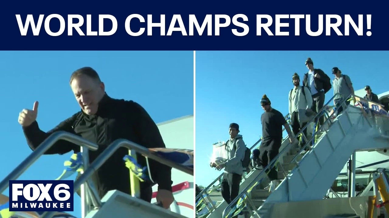 World Series Champion Brewers return to Milwaukee — FOX 6 News
